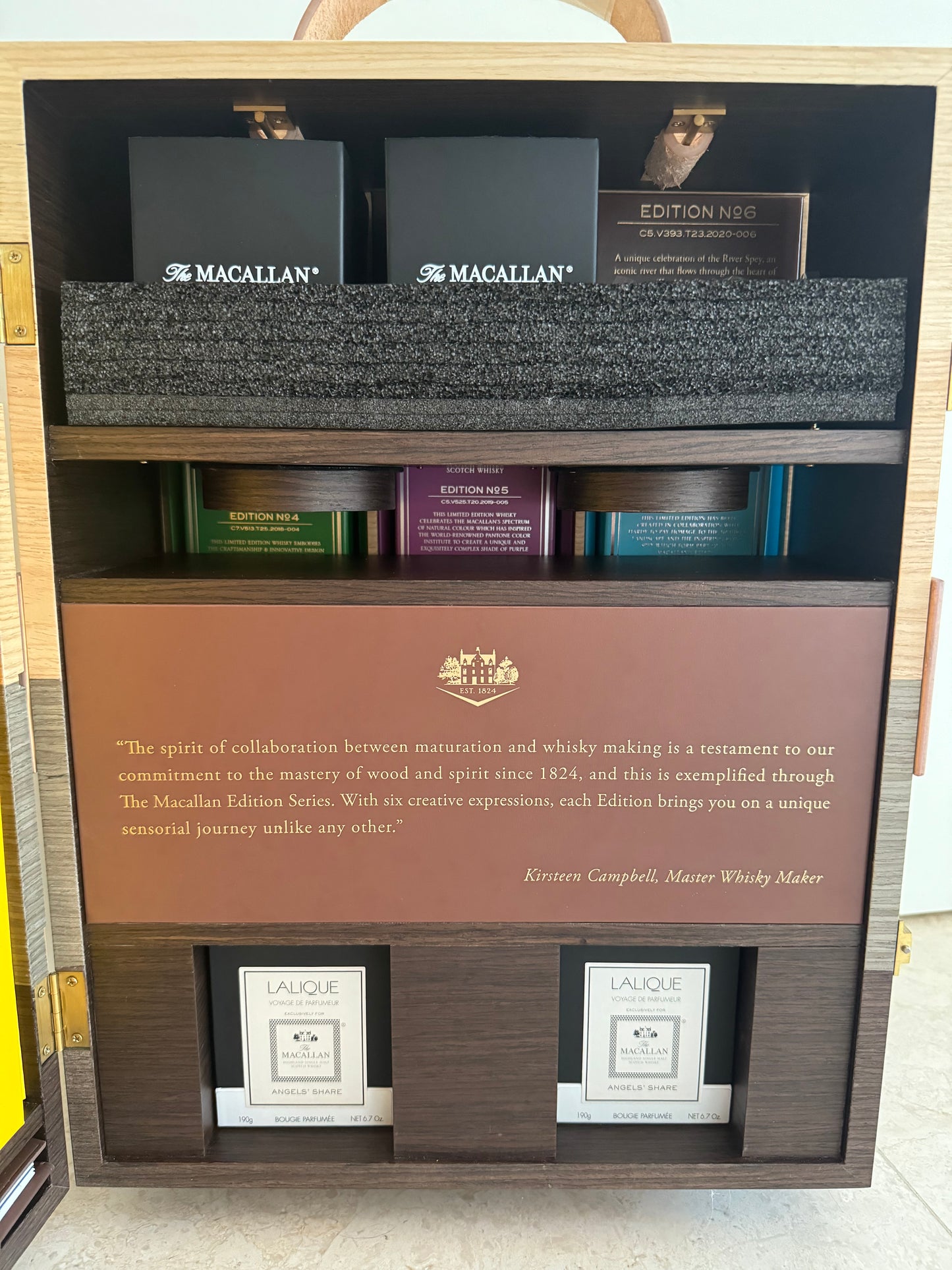 Macallan Edition Trunk with bottles no.1 - no.6