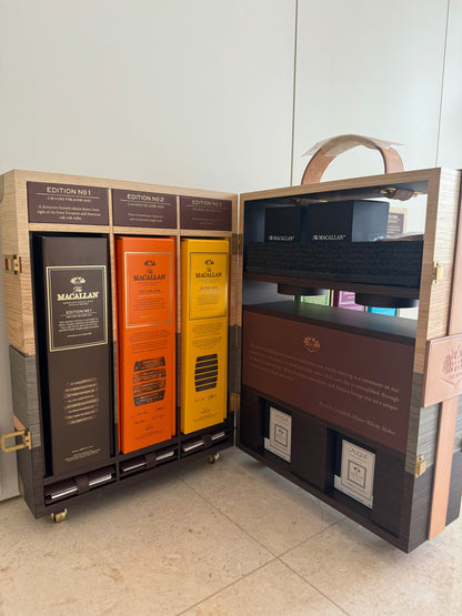 Macallan Edition Trunk with bottles no.1 - no.6